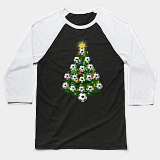 Soccer Balls Christmas Tree lights Xmas Gift Holiday Baseball T-Shirt